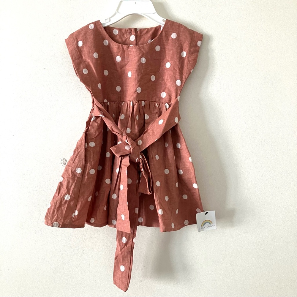 Dear Liam by Down Town Baby Girl Dress NWT Size 18-24 Months Terracotta